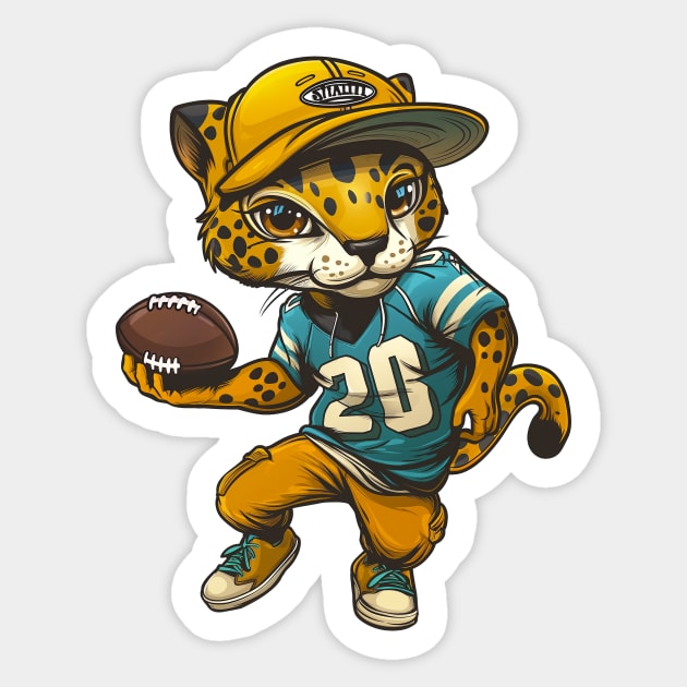 Cheetah American Football Fan Sticker by Wintrly